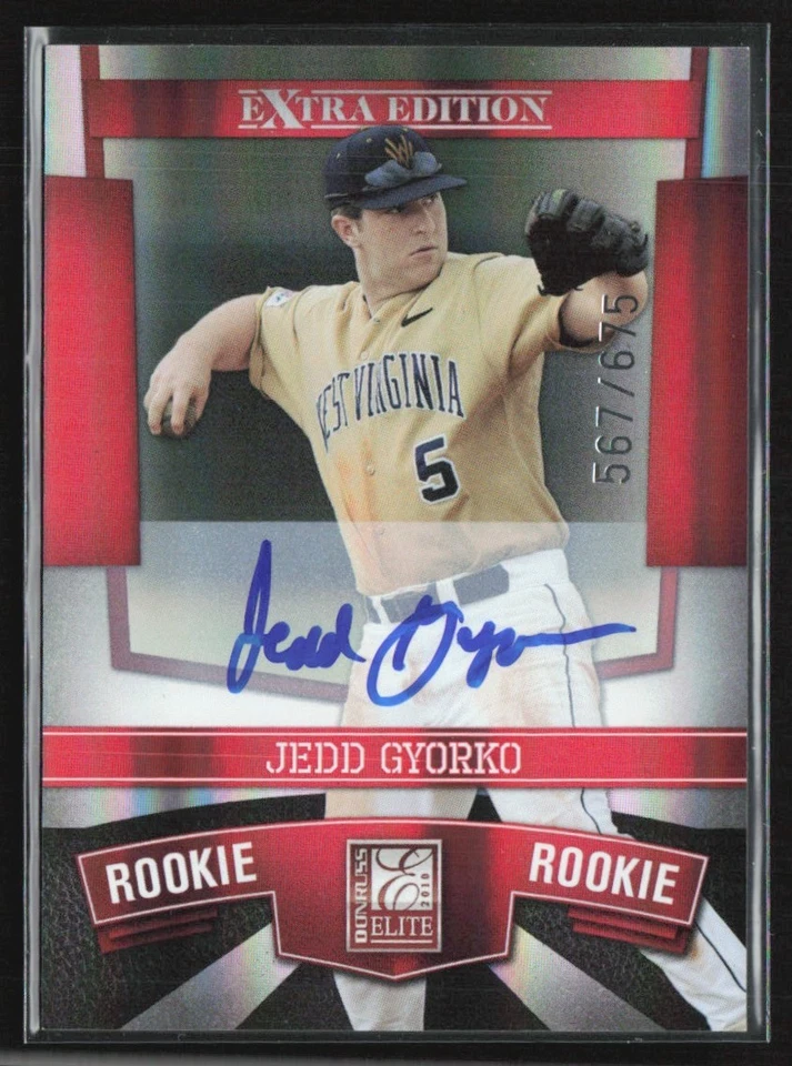 Jedd Gyorko 2010 Donruss Elite дополнительное издание с автографом /675 C #124 San Diego Padres - Изображение 1 из 3