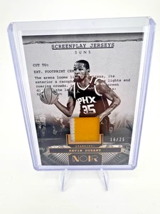 Kevin Durant 2024 Noir Screenplay Jerseys Gold /25 SJ-DUR 2Color Game Used Patch - Picture 1 of 2