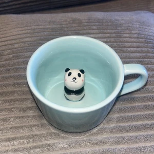 Panda Ceramic Cup Hidden 3D Animal inside Mug,8 Oz, Lovely Mug for Christmas, Bi - Picture 1 of 6