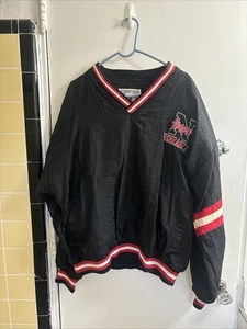 Vintage 90s Nebraska Cornhuskers Pullover Jacket Genuine Stuff Collegiate Adult L - Bild 1 von 20