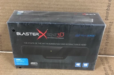 (NEW!) Creative Labs BlasterX Senz3D Webcam Full HD 1080p VF0810 Depth-Sensing - Image 1 of 4