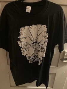 Neu Band Tshirt Hardcore L Schwarz Punk Mexico Solucion Mortal - Bild 1 von 4