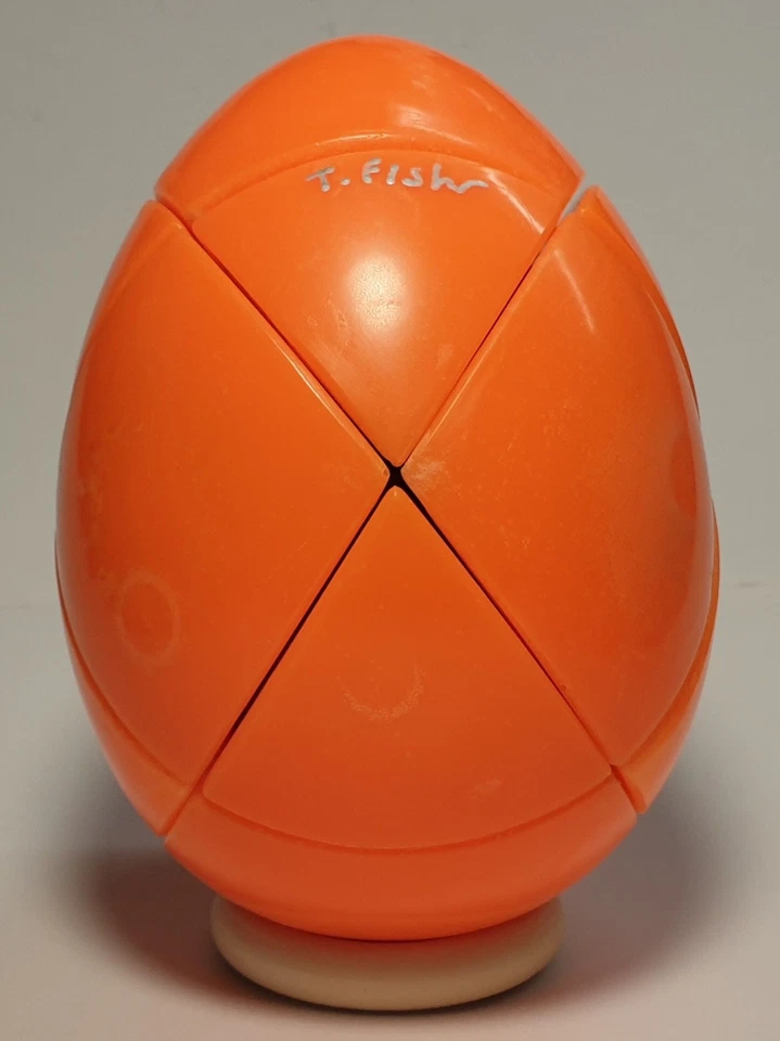 REJECT - Orange "Golden" Egg Puzzle (Custom made & signed by Tony Fisher) - Image 1 of 4