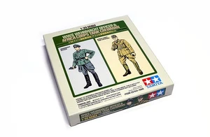 Tamiya Military Model 1/35 WWII WEHRMACHT OFFICER & AFRICA CORPS CREWMAN 25154 - Picture 1 of 2
