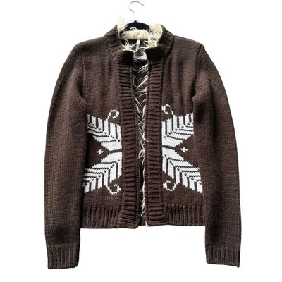 Willow & Clay Sweater Womens S Brown Open Front Cardigan Casual Knit Holiday - Image 1 of 4