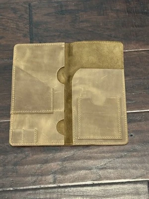 Passport Holder Travel Wallet Cover Men Women Genuine Leather Protector Handmade - Image 1 of 4