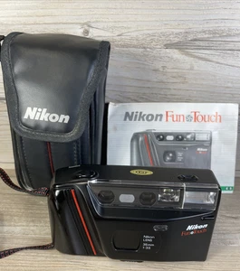 Nikon Fun Touch 4 VTG Point-&-Shoot 35mm Film Camera w/Manual Case Tested Works - Picture 1 of 11
