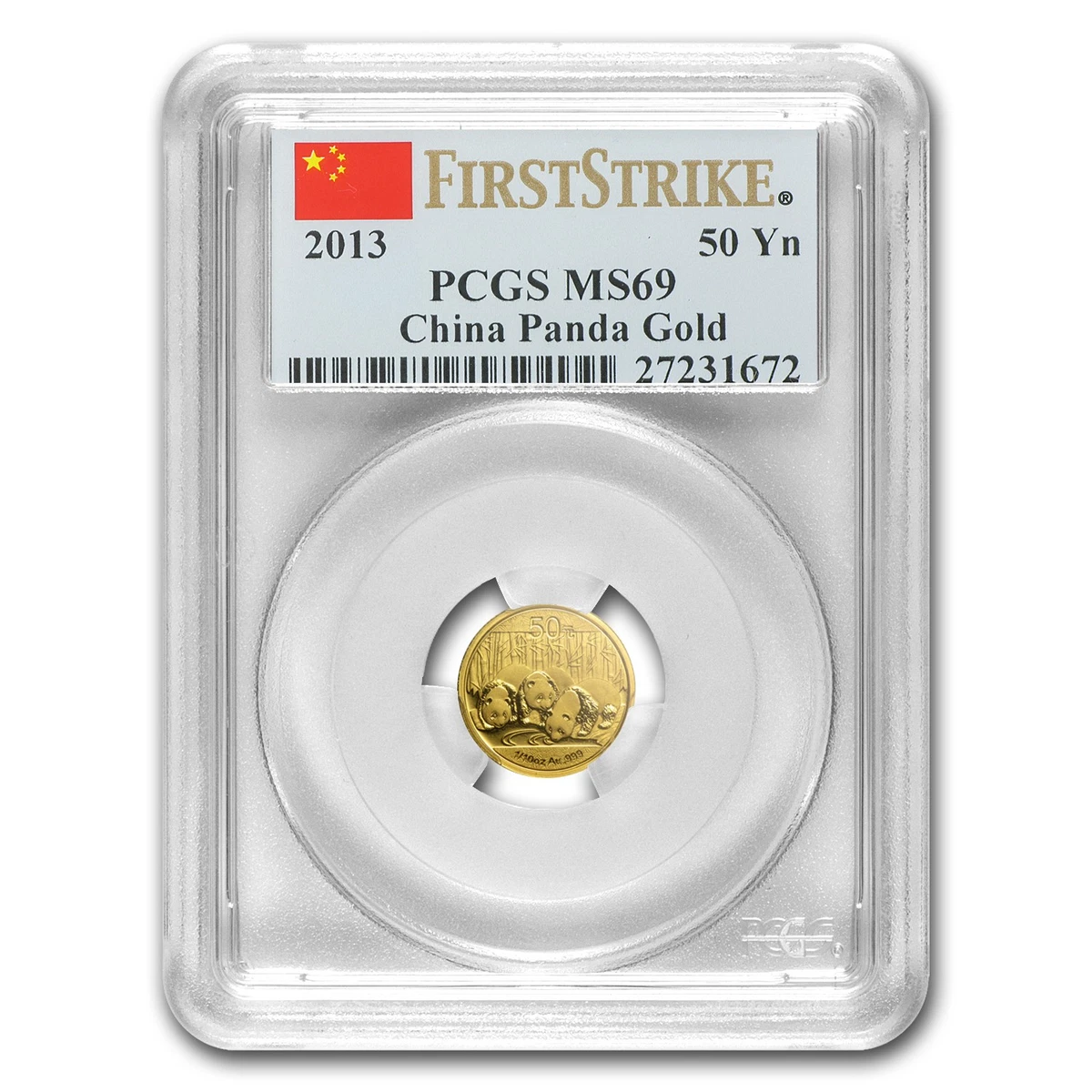 2013 China 1/10 oz Gold Panda MS-69 PCGS (FirstStrike®) | eBay