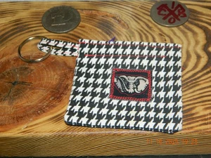 UNIVERSIDAD ALABAMA MAREA CARMESÍ Elefante parche gancho bucle monedero pata de gallo - Imagen 1 de 5