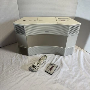 Bose Acoustic Wave CD-3000 Audio System weiß getestet/funktioniert mit Fernbedienung & Kabel - Bild 1 von 8