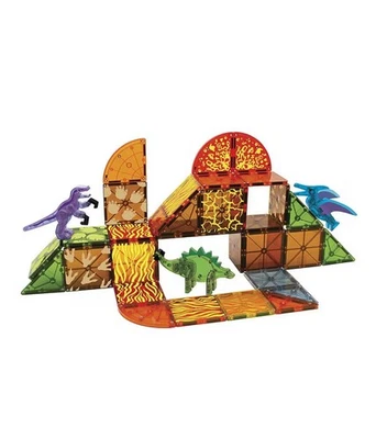 MAGNA-TILES Dino World 40-Piece Magnetic Construction Set, ORIGINAL magnet toy - Image 1 of 4