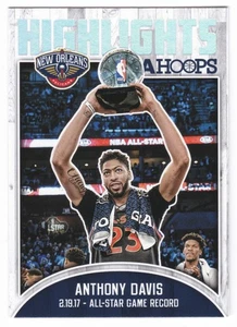 2017-18 Panini NBA Hoops Anthony Davis #18 Highlights Insert Pelicans - Picture 1 of 2