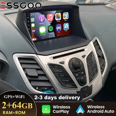 Radio estéreo de coche 9" para Ford Fiesta 2009-2016 Android 15 64 GB CarPlay GPS BT FM Foto 1 de 4