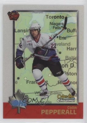 1998-99 Bowman Chrome CHL O-Pee-Chee International Refractor Colin Pepperall #19 - Image 1 of 2