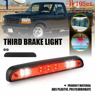 Juego de 1-10 luces LED de carga trasera tercera luz de freno rojo blanco para Ford F150 94-96 Foto 1 de 4