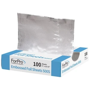 100 Stück vorgeschnittene Aluminiumfolie Blätter für Haarfarbe und Lebensmittel 5x10,75 Zoll - Bild 1 von 5