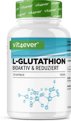 L-Glutatione - 120 Capsule Con 500 Mg per Capsula - Premium: Glutatione Ridotto  - Immagine 1 di 4