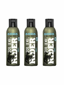 3 x 100ml RudeRider Rude Rider Aqua Lubricantes a Base de Agua Sexo Anal GAY - Picture 1 of 1
