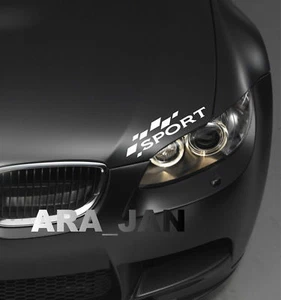 SPORT Flag Decal Sticker Racing Car hood logo emblem auto Performance Motorsport - Bild 1 von 6