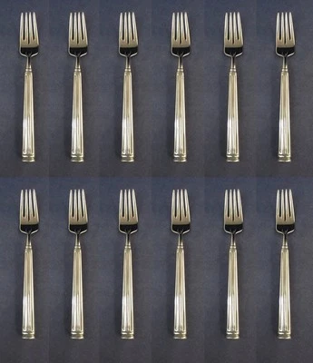 SET OF TWELVE - Oneida Stainless OPHELIA Salad Forks NEW