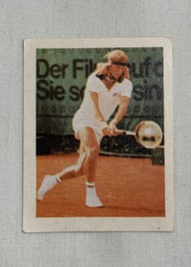 BJORN BORG 1986 FIGURITAS SUPER CLUB ARGENTINA CARD WITH WRAPPER