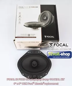 Focal IC FORD 690 Ford/Lincoln plug&play OEM replacement 6''x9'' coaxial kit - Picture 1 of 9