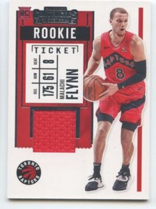 2020-21 Panini Contenders Rookie Ticket Swatches Malachi Flynn Rookie Jersey 1