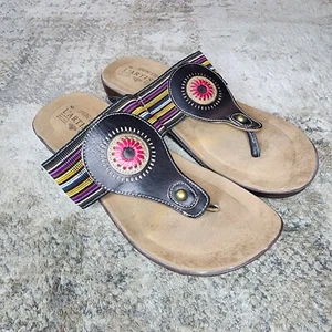 Spring Step L'Artiste Women's Size 40 US 9 Sandals Chuckles Thong Leather - Picture 1 of 7