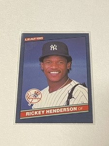 1986 Leaf #37 Rickey Henderson  **014665