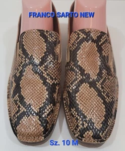 Franco Sarto Ariga flache Halbschuhe Schlangenmuster Leder-Obermaterial Slipper Gr.10M - Bild 1 von 11