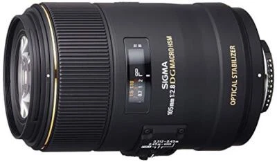 SIGMA Macro Lens MACRO 105mm F2.8 EX DG OS HSM for Nikon Digital SLR Camera - Image 1 of 4