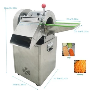 110V Gemüse Obst Würfelschneider Schneidemaschine Zwiebel Ingwer Karotte Kohl Schneiden Schneider - Bild 1 von 13