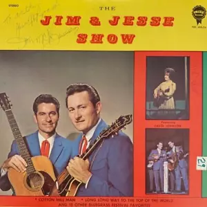 JIM & JESSE AUTÓGRAFO FIRMADO A MANO LP ÁLBUM - "JIM & JESSE SHOW" - Imagen 1 de 2