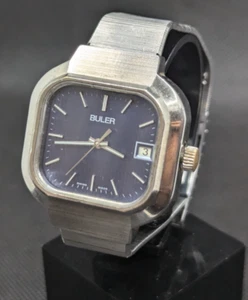Vintage Buler Swiss Made Men's Watch NOT WORKING - Picture 1 of 9