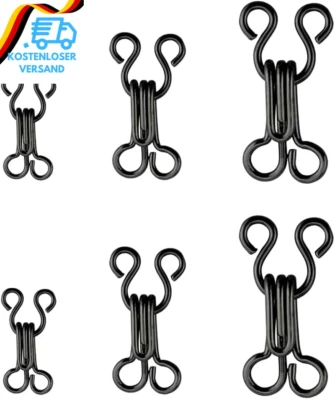 Aeuezxx Nähen Haken Und Augen Verschluss, 12 Set Bh-Haken-Ösen-Verschluss, Unter - Bild 1 von 4