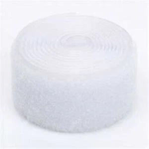 1in, 2in & 4in White Sew on (Loop Side Only) Fabric Non-Adhesive Tape soft side - Picture 1 of 1