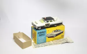 Corgi 481 Chevrolet Police Car In Original Box - Near Mint Vintage Original - Picture 1 of 8