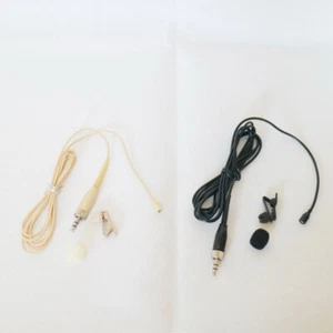 Wireless Lapel Lavalier Microphone For Sennheiser G1 G2 G3 G4 Tie Clips BodyPack - Picture 1 of 7