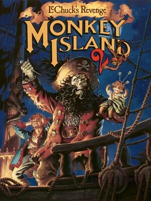 Monkey Island 2 Lucas Arts PC Classic Video Game Poster - Image 1 of 3