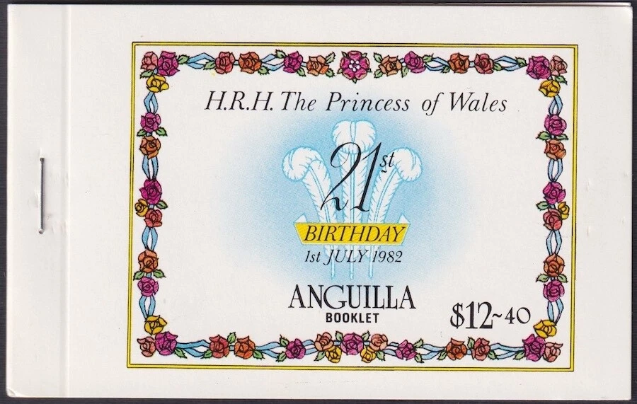 ANGUILLA Sc #490a BOOKLET- 21st BIRTHDAY of DIANA, PRINCESS of WALES - Image 1 of 1