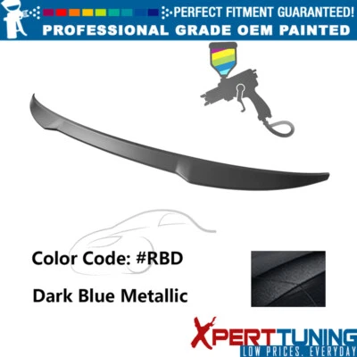 Fits 19-25 Nissan Altima Sedan M4 V Style Trunk Spoiler #RBD Dark Blue Metallic Foto 1 de 4