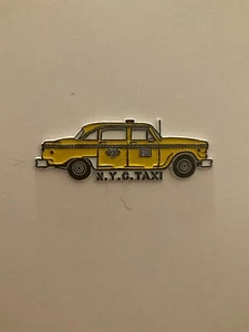 New York City Taxi Vintage Rubber Fridge Magnet - Picture 1 of 2