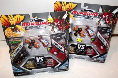 ✰✰ STINGAPEDE AIRCHOPPER ✰ Monsuno figure FACTORY SEALED NEW - RARER 2 figures Cover