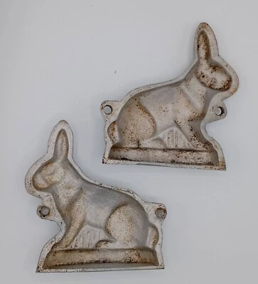 Vintage Osterhase Backform - Hasen Form, Aluguss, aus Omas Backstube 14cm - Bild 1 von 4