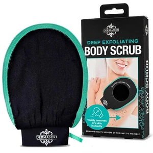 Dermasuri Deep Exfoliating Glove Mitt – Korean Body Scrubber for Dead Skin, KP & - Picture 1 of 9