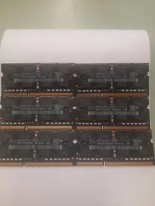 (6) 24GB 6X4GB APPLE PC3-12800S DDR3 SDRAM LAPTOP Memory RAM Hynix MATCHED 1308 - Picture 1 of 4