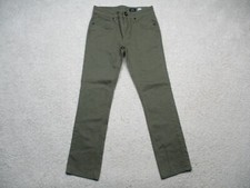 Volcom Jeans Mens 27 Military Green Vorta Slim Straight True to This Cotton