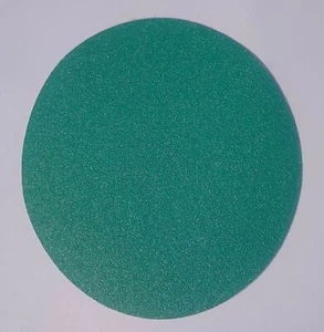 Oslong Green 80 grit Film 8-Inch Hook and Loop Sanding Disks 5-Pack - Picture 1 of 3