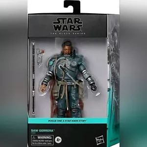 Neu mit Etikett Star Wars Säge Gerrera schwarz Serie 6 in Aktion Figur #10 Rogue One! - Bild 1 von 7