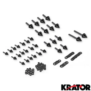 Motorcycle Spike Fairing Bolts For Suzuki Hayabusa New Black Spiked Bolt Kit - Picture 1 of 1